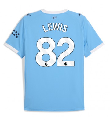 Manchester City Rico Lewis #82 Prima Maglia 2025-26 Manica Corta